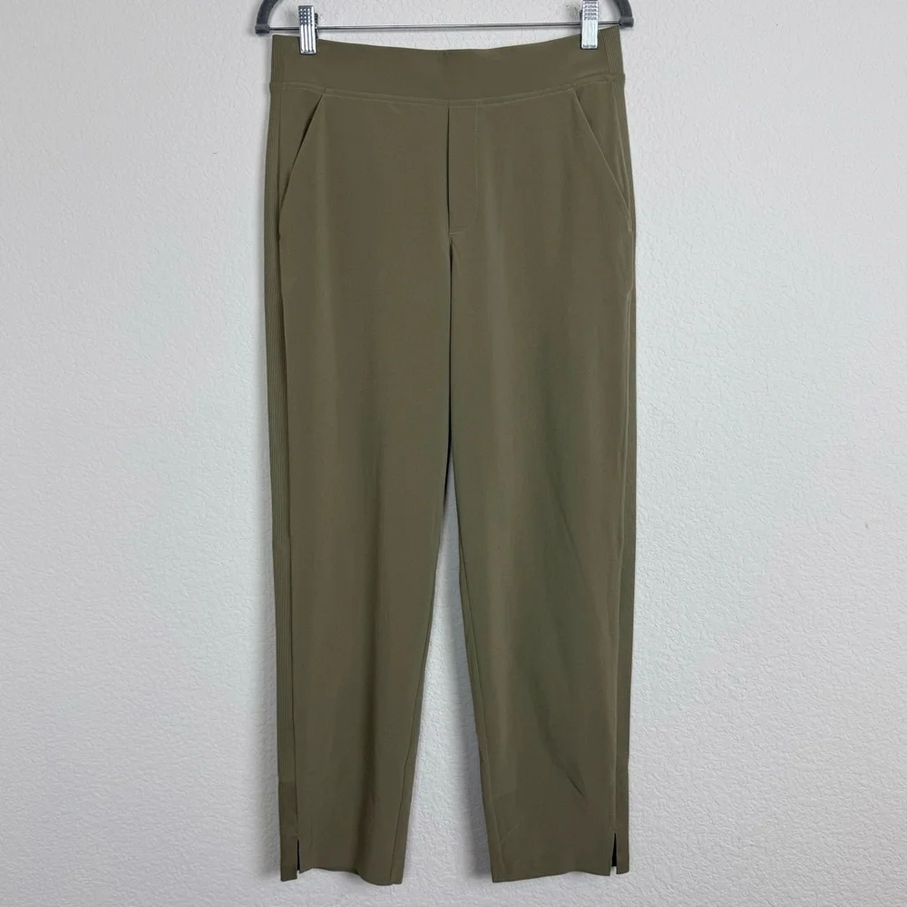 Brooklyn Mid Rise Ankle Pant in‎ Moss Green - Picture 5 of 15